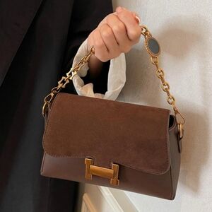 BRAND NEW NEVER WORN Brown Chain Strap Women Bag Handbag Crossbody Tote Satchel